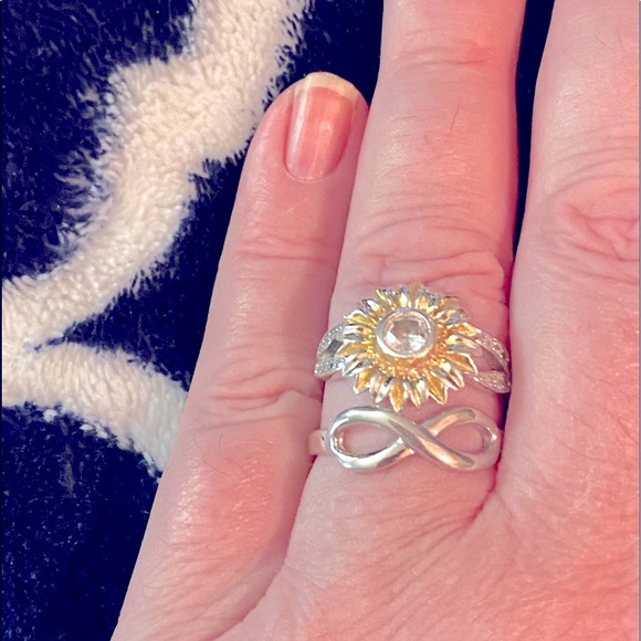 ❤️Valentines Day-Infinity Rings 925 SS & Rose Gold - Picture 12 of 15